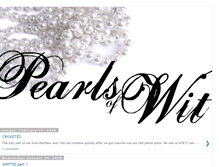 Tablet Screenshot of pearlsofwit.com